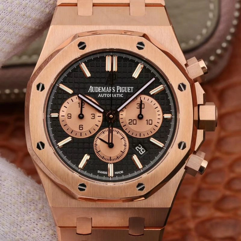 Audemars Piguet Royal Oak Chronograph 26331OR.OO.1220OR OM Factory Men Watches 1:1 Best Edition Replica Watch Swiss ETA7750 18K Rose gold on stainless steel bezel